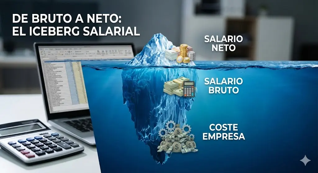 de bruto a neto y su coste salarial